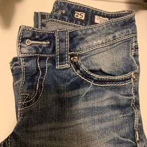 Miss Me boot cut jeans size 25 light wash